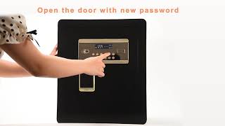 How to reset password for 45G LCD digital safe box