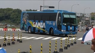 2014/05/03　横浜F・マリノス　バス待ち　ガンバ大阪バス到着