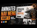 Build a Stylish Animated Menu UI with HTML CSS (Part 2)