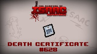 Death Certificate - Binding of Isaac: Repentance Item Guide