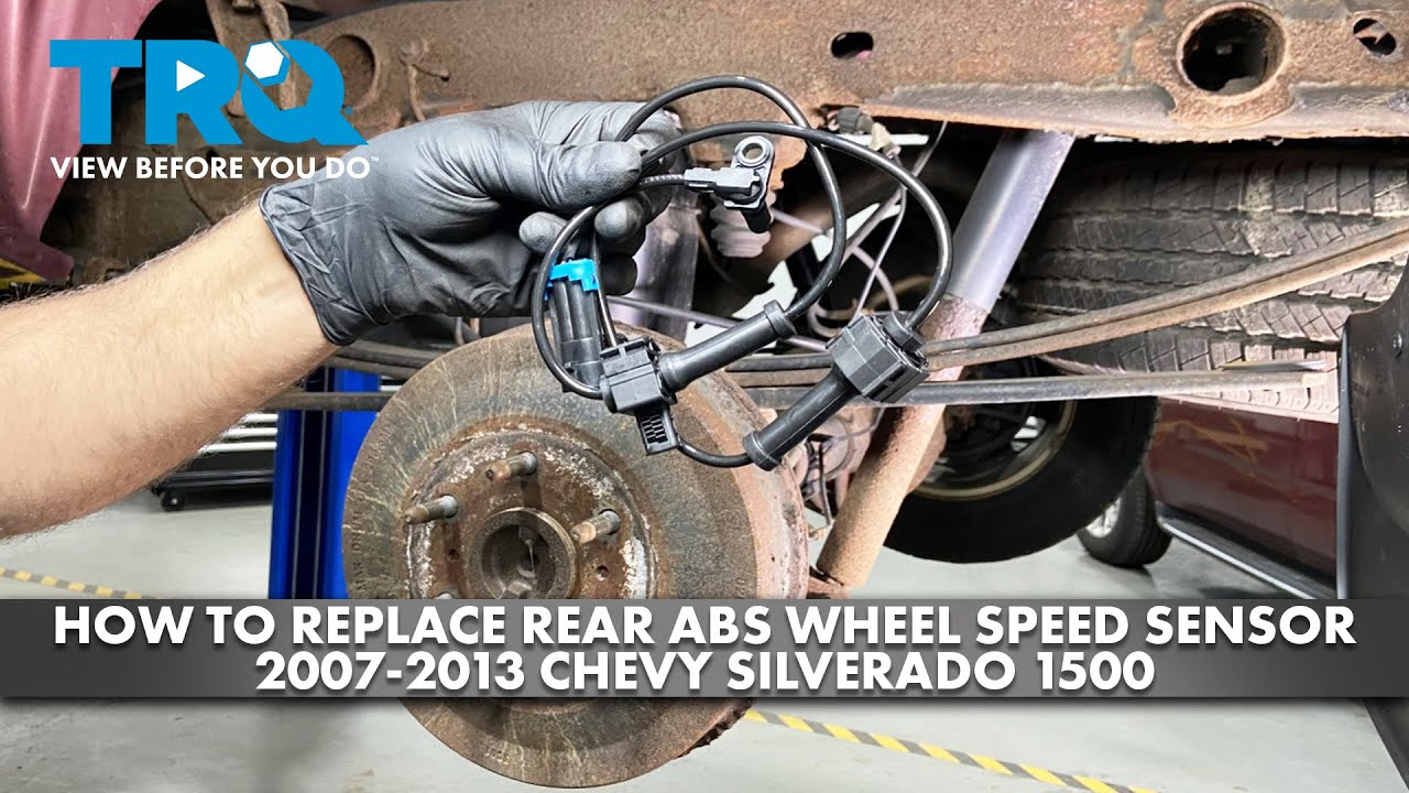 How To Replace Rear ABS Wheel Speed Sensor 2007-2013 Chevrolet ...