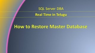 How to Restore Master Database