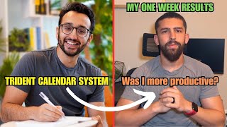 I Tried Ali Abdaal's Trident Calendar System (Time Management)
