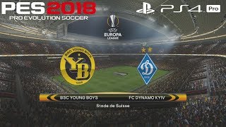 PES 2018 (PS4 Pro) BSC Young Boys v Dynamo Kyiv UEFA EUROPA LEAGUE PREDICTION 2/11/2017 1080P 60FPS
