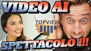 Topview AI Creare VIDEO Avatar REALISTICI TUTORIAL! Nuova Funzione!