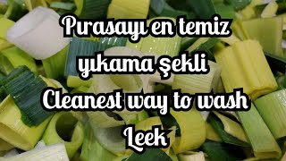 Pırasayı en temiz yıkama şekli / Cleanest way to wash Leek