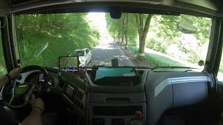 CV Driving small mountain road LUXEMBOURG-GERMANY 4K Video