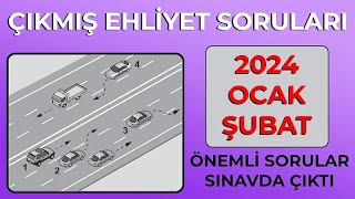 SINAVI GARANTİLEMEK İÇİN İZLE / 2024 OCAK ŞUBAT EHLİYET SINAV SORULARI / 2024 EHLİYET SORULARI