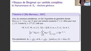 Hugues Auvray: Noyaux de Bergman sur les surfaces de Riemann épointées