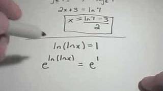 Properties of Logarithms - Part 2 - Solving Logarithmic Equations