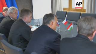 PM's from Visegrad group meet before EU summit