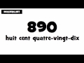 how to pronounce 890 in french in french