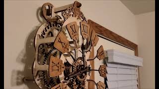 Wood trick pendulum wall clock one year later