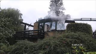 03.10.2020 Voldsom brand i villa ved Holte