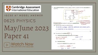 IGCSE Physics Paper 41 - May/June 2023 - 0625/41/M/J/23 (Q6-10) SOLVED