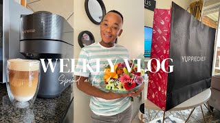 WEEKLY VLOG | Shein \u0026 Yuppiechef mini haul | Unboxing Nespresso coffee machine | Cook with me