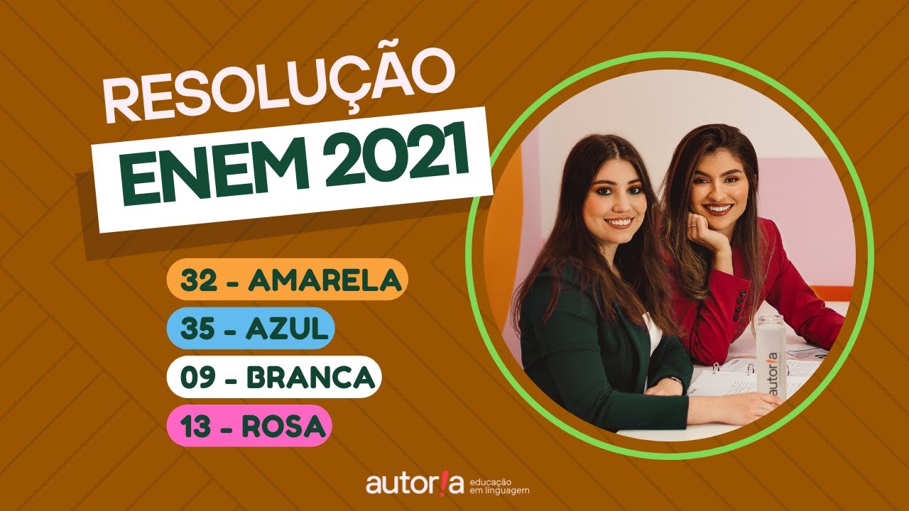 Enem 2021 / Enem 2021 Digital - Autoria Linguagem - Questão 32 ...