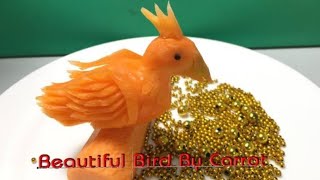 Beautiful Bird,New Idea Beautiful Bird by Carrot for Garnish by Seloy