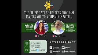 FYLPRO Fridays with President/Co-Founder of Can't Stop, Won't Stop! Consulting Gregory Cendana