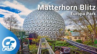 Matterhorn Blitz front seat on-ride 5K POV @60fps Europa Park