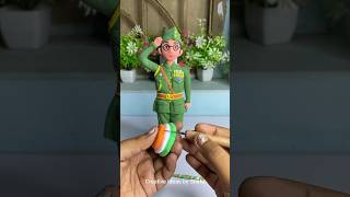 DIY clay Netaji Subhash Chandra Bose idol #shorts