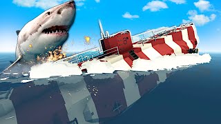 Megalodon Sharks SANK My Submarine! - Stormworks Gameplay