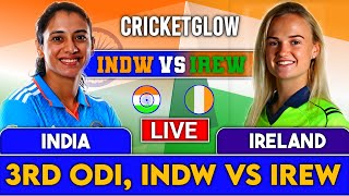 Live:INDW Vs IREW, 3rd ODI, RAJKOT | Live Scores \u0026 Commentary| India Women vs Ireland Women#cricket