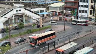 木更津駅東口のロータリーをタイムラプス