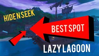 best hiding spots in lazy lagoon new fortnite season 8 volcano - fortnite lazy lagoon