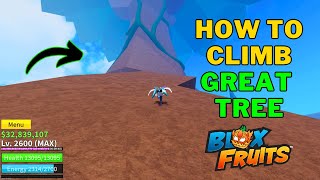 How To Get on Top of The Great Tree in Blox Fruits | How To Climb The Great Tree 🌴