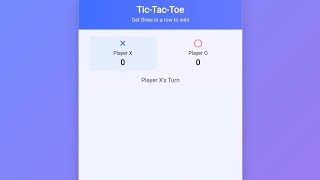 Tic-Tac-Toe Game Project | HTML CSS JavaScript | Free Online Code & Tutorial