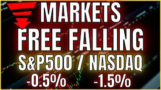 🔴 [LIVE] Market Crash??  S&P 500 and NASDAQ DOWN! Technical Analysis on Apple / Amazon / Tesla / NIO