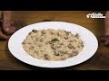 creamy risotto with sausage and stracchino cheese – easy italian recipe 😋😋😋