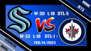 NHL LIVE Seattle Kraken @ Winnipeg Jets Full Game Reaction Feb/14/2023