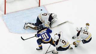 Tarasenko gets a bit of help from Lehner for OT winner