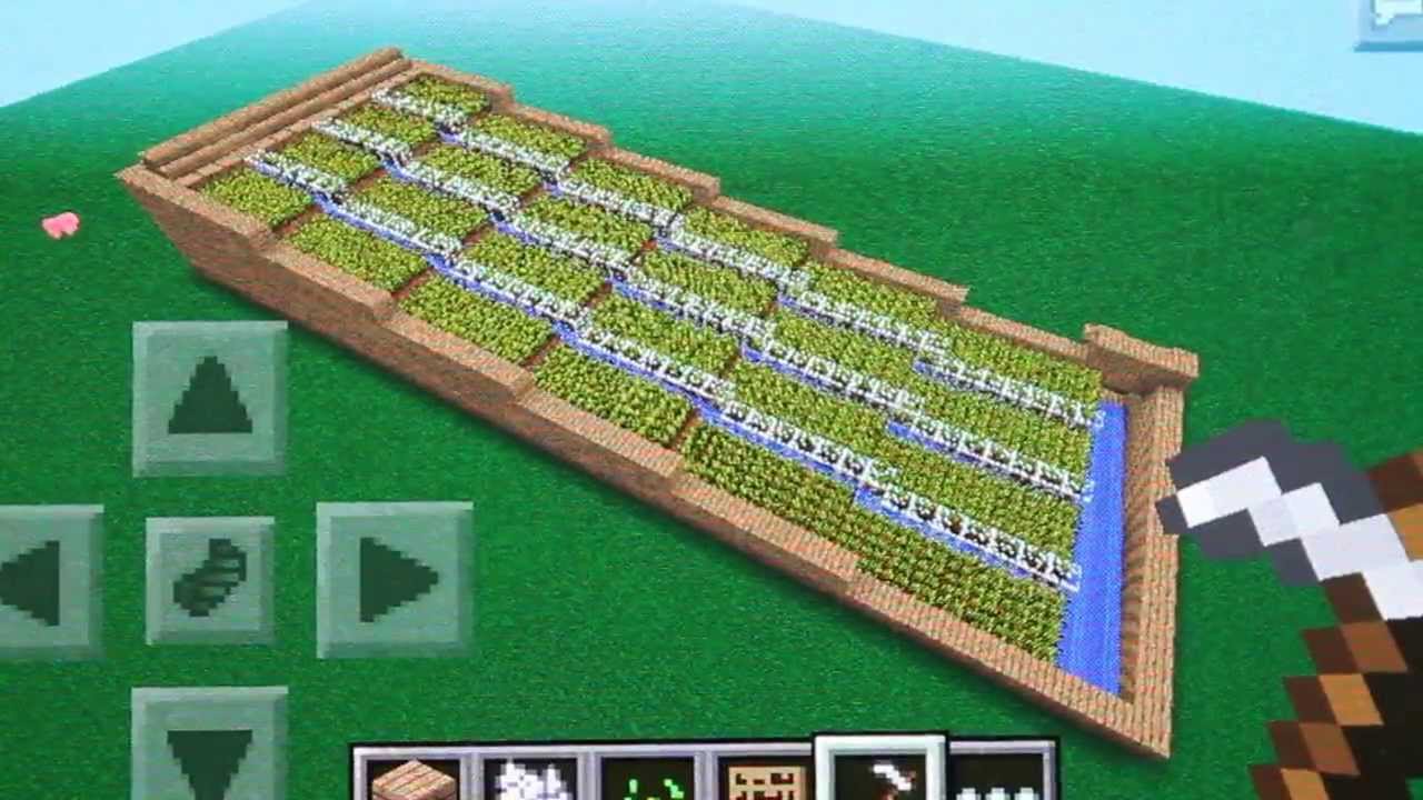 MCPE Automatic Wheat Farm - YouTube