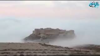 shoubak castle Panorama fog clouds montreal castle jordan قلعة الشوبك الاردن مع الغيوم