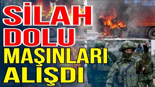 Rusiya sülhməramlılarının silahla dolu maşını yandı - Xəbəriniz Var? - Media Turk TV