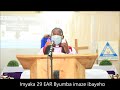 Mgr. Emmanuel NGENDAHAYO yakuye murujijo abitiranya   EAR Byumba Diocese n'ibigo biharanira inyungu.