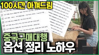 중국구매대행 상품등록 옵션정리 노하우 (반자동 AI 프로그램 이용)