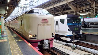 285系寝台特急サンライズ瀬戸・出雲東京駅終着後回送 Ser 285 Sleeper Ltd Exp SUNRISE SETO \u0026 IZUMO gng OOS aft arr at Tokyo Sta