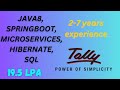 3-7 Years Interview Experience | Java | Spring Boot | Hibernate | Microservices