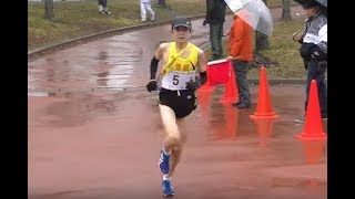 20180210福岡県中学新人駅伝 男子 5区(3km)中間点付近