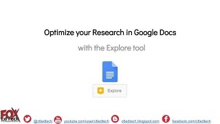 Optimize your Research in Google Docs with the Explore tool