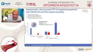 Αντιθρομβωτική αγωγή σε ασθενείς με COVID-19 | Γ. Γεροτζιάφας