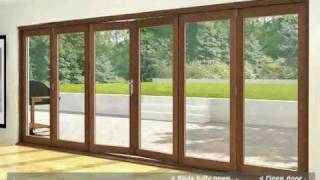 Folding Sliding Doors - Hardwood 6 door