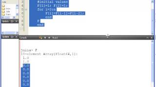 Julia Programming : The Fibonacci Sequence Programming Exercise
