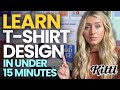 Become a T-shirt Designer in under 15 Minutes | FULL Kittl Shirt Design Tutorial 2024