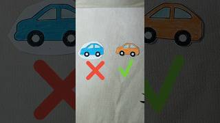 Perfect  Car 🚗 Cut! ✂️ Using Scissor easy crafts#shortvideo #art  #diy  #shorts  #crafts