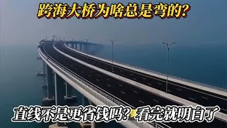 跨海大桥为啥总是弯的？直线不是更省钱吗？看完就明白了